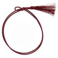 カラーゴム　彩ゴム房　2重 片花結び　58ｃｍ エンジ　001510113　1袋(50本入)