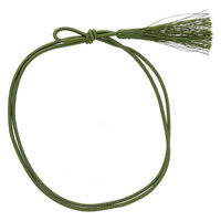 カラーゴム　彩ゴム房　2重 片花結び　58ｃｍ 濃緑　001510110　1袋(50本入)