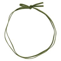 カラーゴム　平彩ゴム　2重 片花結び　62ｃｍ 濃緑　001510136　1袋(50本入)