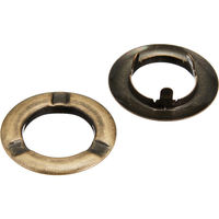 日本紐釦貿易 ツメ式ハトメ 小 アンティークゴールド 2組入 F5-404 1セット5袋(1袋あたり2組（直送品）