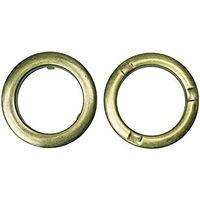 日本紐釦貿易 ツメ式ハトメ 中 アンティークゴールド 2組入 F5-414 1セット5袋(1袋あたり2組（直送品）