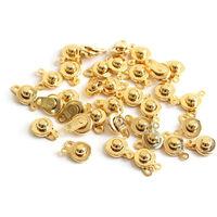 日本紐釦貿易 アクセサリー用ニューホック 50個入 8mm ゴールド KE507-G-50T 1袋50個入（直送品）