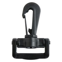 日本紐釦貿易 Y.K.K プラスチックパーツ プラパーツ ナスカン 黒 26mm巾 LN25-580 1セット(10個)（直送品）