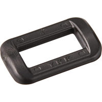 日本紐釦貿易 Y.K.K プラスチックパーツ プラパーツ 角カン 黒 16mm巾 5個入 LT15-580 1セット10袋(1袋5個入（直送品）