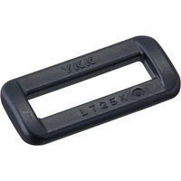 日本紐釦貿易 Y.K.K プラスチックパーツ プラパーツ 角カン 黒 26mm巾 2個入 LT25-580 1セット10袋(1袋2個入（直送品）