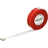 ヘキストマス 日本紐釦貿易 ロールメジャー 長さ200cm 赤 1個 SDY2711 1セット(2個)（直送品）
