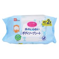 からだふき　ウェットタオルレック こころ想い ボディソープシート 1パック（25枚入×2個）