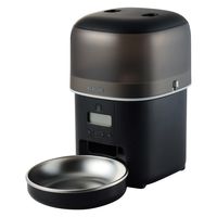 自動給餌器 猫 / 犬 用 コンパクト設計 2L 1匹用 タイマー式 1日6食 ブラック PET-AF05BK エレコム 1個（直送品）