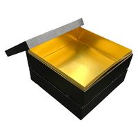 九州パール紙工 紙 重箱 7寸1段本体蓋 黒(10セット)おせち重箱