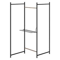 アイリスオーヤマ 折りたたみ物干し3連タイプ　ブラック OTMー150R 　1台