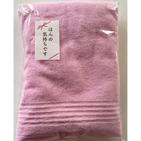 日繊商工 大阪泉州産の無地ピンクバスタオル(袋入り)/ほんの気持ちですシール付き JW2201PK-kimoti-50 1箱(50個入)（直送品）