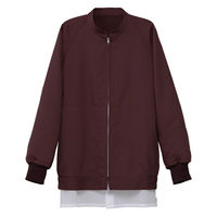 セブンユニフォーム 抗菌コート・男女兼用・長袖 5L バーガンディー BA1092-2 1セット(2着)（直送品）