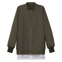 セブンユニフォーム 抗菌コート・男女兼用・長袖 S カーキ BA1092-4 1セット(2着)（直送品）