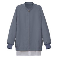 セブンユニフォーム 抗菌コート・男女兼用・長袖 LL サックス BA1092-5 1セット(2着)（直送品）