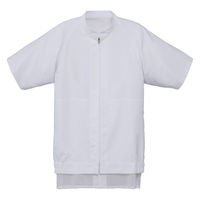 セブンユニフォーム 抗菌コート・男女兼用・半袖 M ホワイト BA1093-0 1セット(2着)（直送品）