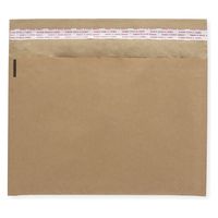 【アウトレット】【Goエシカル】紙製クッション封筒　L　茶　1パック（5枚入）　シモジマ
