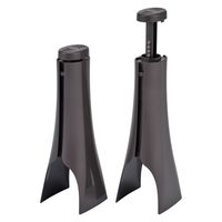 ライクイット ブーツ収納 ブーツホルダー　ブラウン 幅12×奥10.8×高35.5~49.5cm 1セット（2個組）