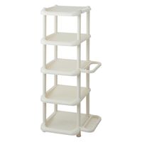 Like-it（ライクイット）シューズストレージ5段(5足) 傘立て付 アイボリー 4979625219257 1個