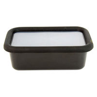 アドバンスドア 保存容器 S 0.45L 浅型 角型 琺瑯 抗菌 ブラック ADーS.BK 1個