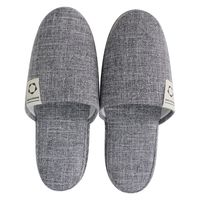 ストロング 来客用スリッパ ロゴ付き Lサイズ グレー 5足