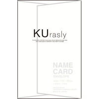 包む カラー封筒 名刺サイズ 15枚入 上質紙 ホワイト(白) TL0N1 1セット(1冊×5)