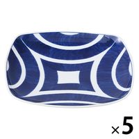 陶里 長皿 灰吹き一方上がり30cm長角寿司皿 (1個入) tri