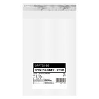 今村紙工 封緘テープ付　アルミ蒸着テープ　B6サイズ  0.025mm 透明 1セット(1袋（100枚）×10)