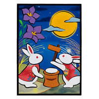 タカギ繊維 季節のかんたん貼り絵 お月見 TH-4 1個（直送品）