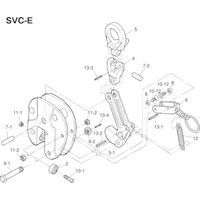 スーパーツール スーパー 立吊クランプ(SVCーE)用ばね SVCS1E 1本 855-0634（直送品）