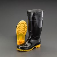 エスコ 24.5cm 安全長靴(耐油底・黒) EA998RB-245 1セット(2足)（直送品）