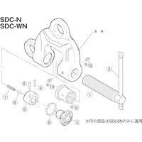 スーパーツール スーパー スクリユーカムクランプ カム SDT2N 1セット 855-0754（直送品）