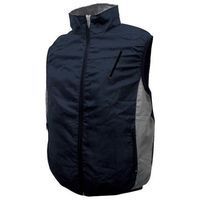 ブレイン 7.4V胸スイッチ無し空調ベストR(フルハーネス対応)服のみ ネイビー MーLサイズ MESH-BR-006-1-ML-NV 1着（直送品）