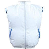 ブレイン 空調ベスト(R)不織布使い切りタイプ ホワイト 服のみ 1式(10着入) BR-576SF 1式 630-4186（直送品）
