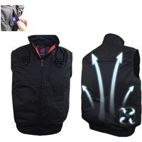 ブレイン 7.4V胸スイッチ式空調ベストR静電服(JISーT8118適合品)服のみ MーLサイズ MESH-BR-T8118-1-ML 1着（直送品）