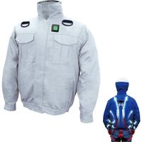 空調エアコン服 ハーネスタイプ フルセットBR-222 シルバーサイズ L L 空調エアコン服 ハーネスタイプ フルセットBR-222 シルバー