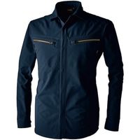 TS DESIGN TSエコダブルライトクロスロングスリーブシャツ 5L ネイビー 5605 45 1着 584-3240（直送品）