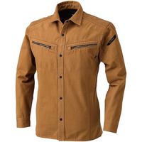 TS DESIGN 長袖シャツ 6L キャメル 5115 65 1着 584-0170（直送品）