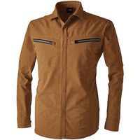 TS DESIGN TSエコダブルライトクロスロングスリーブシャツ 5L キャメル 5605 65 1着 584-1675（直送品）