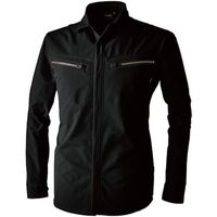 TS DESIGN TSエコダブルライトクロスロングスリーブシャツ 6L ブラック 5605 95 1着 584-1748（直送品）