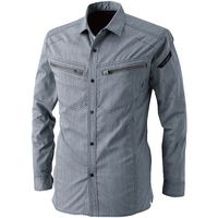 TS DESIGN LIGHT TECロングスリーブシャツ 4L ネイビー 5305 45 1着 584-0159（直送品）