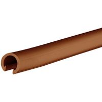 シロクマ SHIROKUMA ニューグリップP笠木 20m ブラウン BR-735GK-20-BW 1巻 199-0833（直送品）