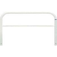 帝金 バリカー横型 スチール製 焼付塗装(白色)横浅あり固定式 82A3-15W 1本 624-4900（直送品）