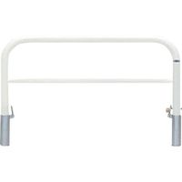 帝金 バリカー横型 スチール製 焼付塗装(白色)横浅あり脱着式カギ付 82PK3-15W 1本 624-4898（直送品）