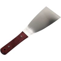 好川産業 柄付金ベラ 直型 (ステンレス) 30ミリ YK77541 1枚 626-3870（直送品）