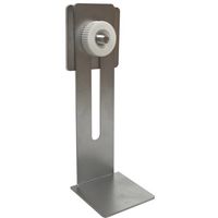 クロームメッキ製粘着転倒防止金具 ユニットロック L型 ゲル固定 強度約30kg 床面~約85mmまで対応 UTL-010G 1袋(2袋)（直送品）