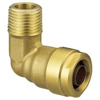 オンダ製作所 ダブルロックジョイント WL1型 エルボテーパおねじ(黄銅) R1/2×16A(PEX) WL1A-1316-S 1個（直送品）