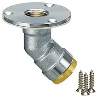 オンダ製作所 ダブルロックジョイント WL13型 床立上げアダプター(黄銅) ツバ径φ58 Rc1/2×10A WL13-1310-S 1個（直送品）