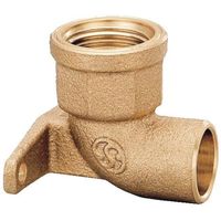 オンダ製作所 座付水栓エルボ(逆座) Rp1/2×φ15.88 日本水道協会認証登録品 PD-014-S 1個 654-9639（直送品）