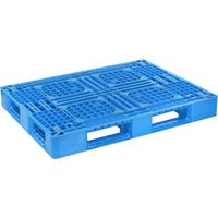 日本プラパレット NPC プラスチックパレットLA―1310 片面四方差し 青 LA-1310 1枚 452-6559（直送品）