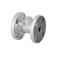 桑名金属工業 HM10K FCR マレブル汎用ジスク入リフト逆止弁【フランジ・NBR】 32A HM10KFCR 1個（直送品）